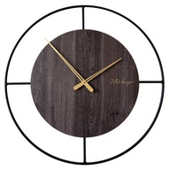Zegar JVD ścienny drewno-metal DUŻY 60 cm HC41