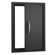 Szimpla Grillajtó 415x570x46MM Hűtőlap Fekete matt