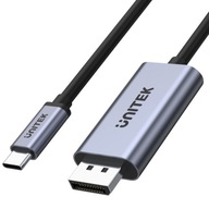 Unitek kabel, adapter USB-C na DP 1.2 4K@60Hz kabel 1,8 m HDCP 2.2 HDR10