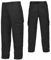 Spodnie dziecięce chłopięce bojówki wojskowe Mil-Tec US BDU czarne S