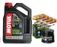 CR9EK ZESTAW OLEJ MOTUL 5100 10W40 4L HF303 KAWASAKI ZX-9R ZX 9R 94-01