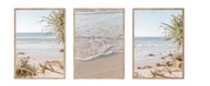 Sada obrazov Triptych 3 ks A3 Chillout Pláž More Leto Umenie v Ráme