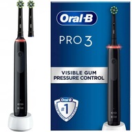 ELEKTRICKÁ ZUBNÁ KEFKA ORAL-B PRO 3 3400N BLACK + ŠPIČKA