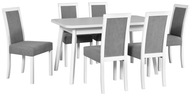 Sada rozkladací stôl OSLO 6 a 6 stoličiek ROMA 3 Produkt Poľský farby
