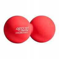 Masážna dvojitá lopta 13,5 x6,5 červená 4fizjo