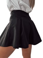 Sukňa šortky čierne elastické plisované univerzálna veľkosť