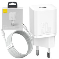Nabíjačka sieťová Baseus Apple Lightning, USB typ C pre Apple 3000 mA 20 V TZCCSUP-B02 biela