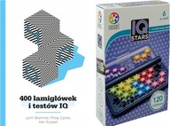 400 łamigłówek i testów IQ John Bremner + Gra logiczna Smart Games IQ Stars