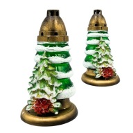 Karácsonyi sír mécses Zöld Karácsonyfa Dísz Karácsony