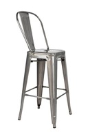 TOWER BIG BACK 66 (Paris) metalowe Krzesło barowe
