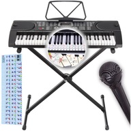 KEYBOARD z MIKROFONEM + Stojak pod Keyboard PULPIT DO NUT + GRATIS Naklejki