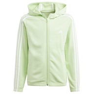 Mikina adidas 3 Stripes Full-Zip Hoodie girls IS2632 zelená 170 cm /adidas