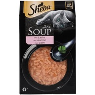 SHEBA SOUP zupa bulion dla kota z ŁOSOŚ 4x40g