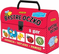 Kuferek Bystre Oczko 8 Gier LOGICZNYCH Gra Edukacyjna dla Trzy LATKA Super