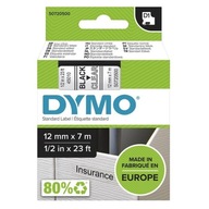 Dymo oryginalny taśma do drukarek etykiet, Dymo, 45010, S0720500, czarny dr