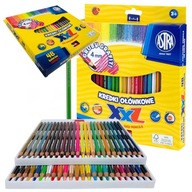Ceruzkové pastelky Hrubý Grafit Astra 48 farieb XXL
