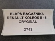 trunk door boot RENAULT KOLEOS II 16- original