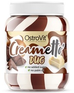 OstroVit Creametto DUO Krem Mleczny Kakao Orzech Masło Krem Deser 350g