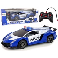 Auto Wyścigowe Policja R/C Zdalnie Sterowane Policyjne + Akumulator