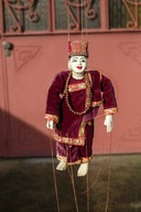 stara drewniana marionetka Azja lata 30-40.
