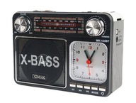 MK-135 Przenośne Radio odbiornik FM MP3 odtwarzacz muzyki z latarką zegar