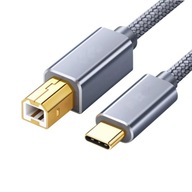 Kabel USB C do DRUKARKI USB typ C - USB B 3m QGeeM