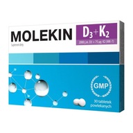 Molekin D3 + K2, filmom obalené tablety 30 ks