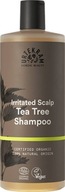 URTEKRAM Šampón na podráždenú pokožku hlavy Čajový strom 500 ml
