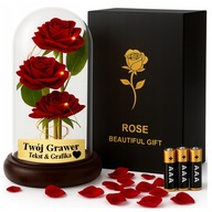 DARČEK PRE MAMU K NARODENINÁM, VIANOCIAM, HVIEZDIČKE, RUŽA + GRAVÍROVANIE