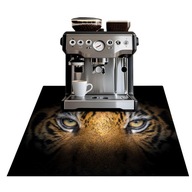 KÁVÉFŐZŐ SZŐNYEG 50x52 ASZTALLAPVÉDŐ CSÚSZÁSGÁTLÓ DEKORATÍV TIGRIS