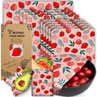 Reusable Beeswax Wrap - 9 Pack Eco-Friendly Beeswax Wraps For Food,