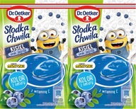 Dr. Oetker Słodka Chwila Kisiel smak jagodowy Minionki 2 x 29 g