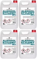 ETANOL- ALKOHOL ETYLOWY 99% 4X5L CZYSTY