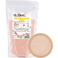 BRAT Sól Himalajska Drobna Różowa 100% Naturalna 1kg 1000g