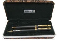 DUKE 209 Pióro wieczne + Długopis Black Mat GOLD