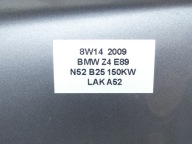 fender left front front BMW Z4 E89 08R- SPACEGRAU METALLIC LAKIER A52