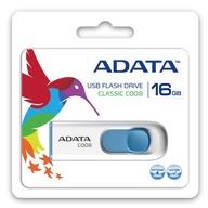 Pendrive ADATA C008 16 GB microUSB, USB 2.0 biela