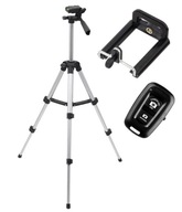 STATYW FOTOGRAFICZNY DO APARATU 130CM TRIPOD UCHWYT NA TELEFON + PILOT ST5C