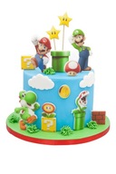 Zestaw Dekoracje na Tort Super Mario 14 El. 2D
