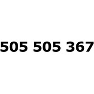 505 505 367 T-MOBILE ZŁOTY NUMER TELEFONU STARTER NA KARTĘ SIM NR TMOBILE