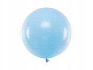 BALON GUMOWY GIGANT PASTELOWY 60cm 1szt BABYSHOWER WESELE URODZINY BŁĘKITNY