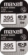 Bateria Srebrowa Maxell 395 SR927SW SR57 1szt. x2