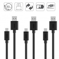 Przewód microUSB - USB Unitek 0,3m