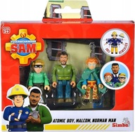 SIMBA STRAŻAK SAM ZESTAW FIGURKI MALCOLN NORMAN ATOMIC BOY