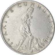 Moneta, Turcja, 2-1/2 Lira, 1970, AU(50-53), Stal