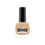 Golden Rose, Keratin Glitter Nail Color - Brokatowy lakier do paznokci z ke