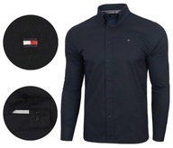 Tommy Hilfiger Pánska košeľa Čierna Casual REGULAR FIT 100% Bavlna veľ. XXL