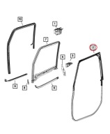 Jeep Wrangler JL gasket door left front cala 2018-26