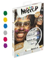 Ceruzky na tvár na maľovanie na telo Carioca MaskUp metalické 6kol
