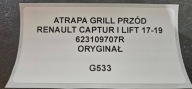 grill vorne vorne Renault Captur 623109707R